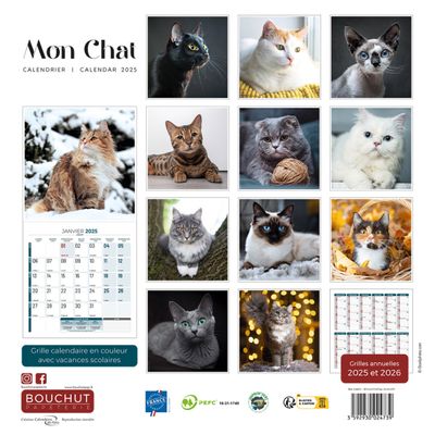 2012346002226-Calendrier illustré BOUCHUT 30 x 30 cm MON CHAT Pefc 70 %--2