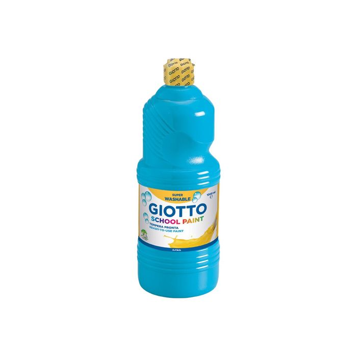 8000825977053-Giotto School - Gouache ultra lavable - orange - bouteille d'1 L-Avant-0