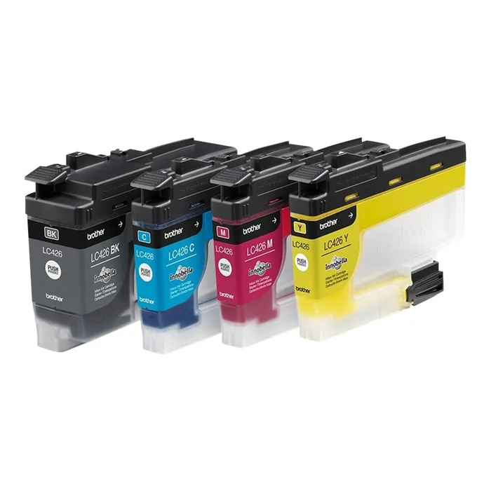 4977766817332-Brother LC426 - pack de 4 - noir, jaune, cyan, magenta - cartouche d'encre originale-Angle droit-1