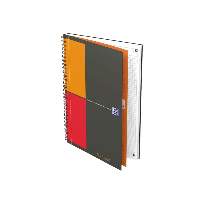3020120097299-Oxford Notebook Connect - Cahier à spirale B5 - 160 pages - petits carreaux (5x5 mm)-Angle droit-0
