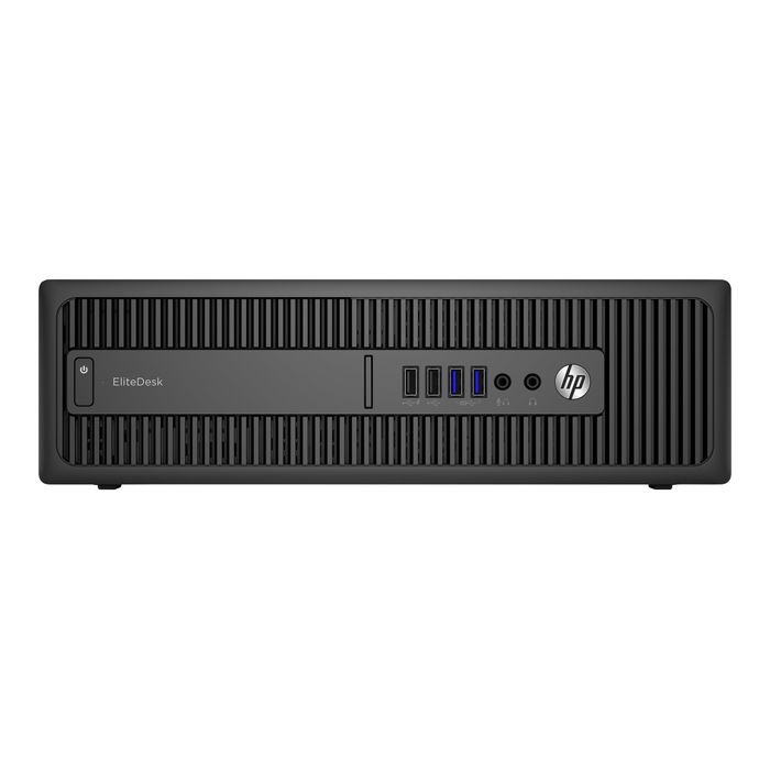 3700892045123-HP EliteDesk 800 G2 - unité centrale - SFF - Core i7 6700 3.4 GHz - 8 Go - SSD 240 Go, HDD 500 To-Avant-1