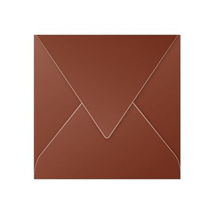 3329680052336-Pollen - 20 Enveloppes - 165 x 165 mm - 120 g/m² - chocolat-Avant-0