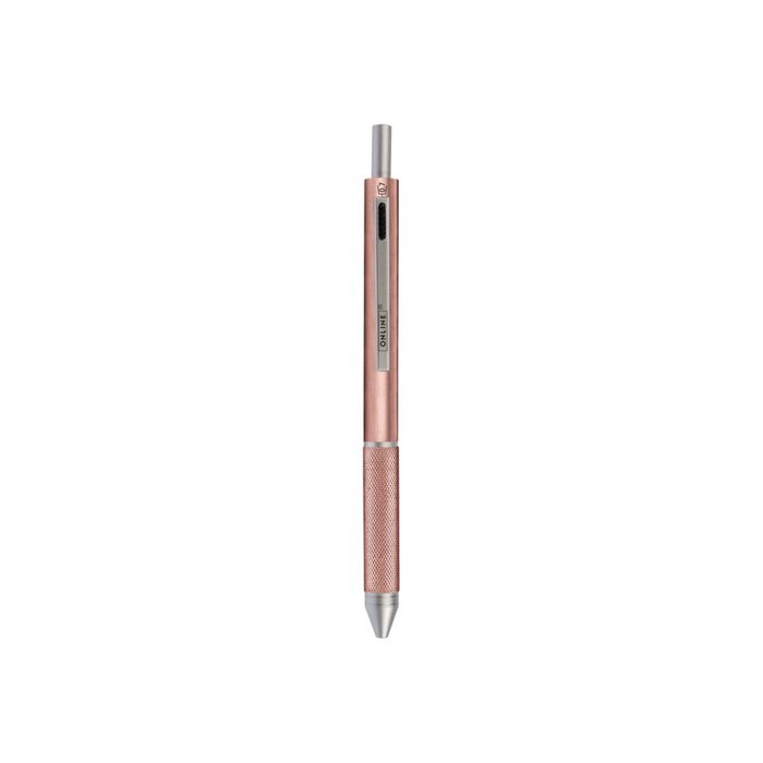 4014421320438-Online 4-in-1 Multipen - Stylo à bille 3 couleurs et porte-mines - rose doré-Angle gauche-0