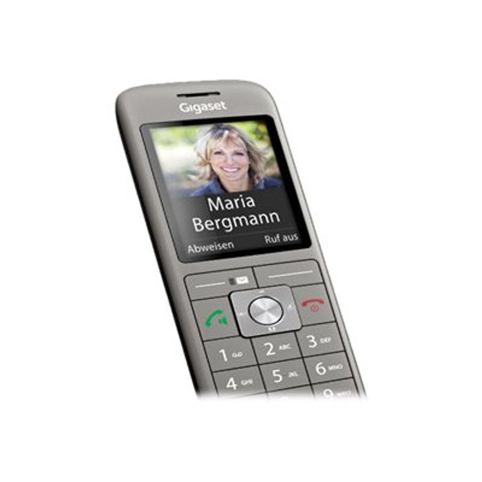 4250366853147-Gigaset - téléphone sans fil + combiné supplémentaire - anthracite-Gros plan-5