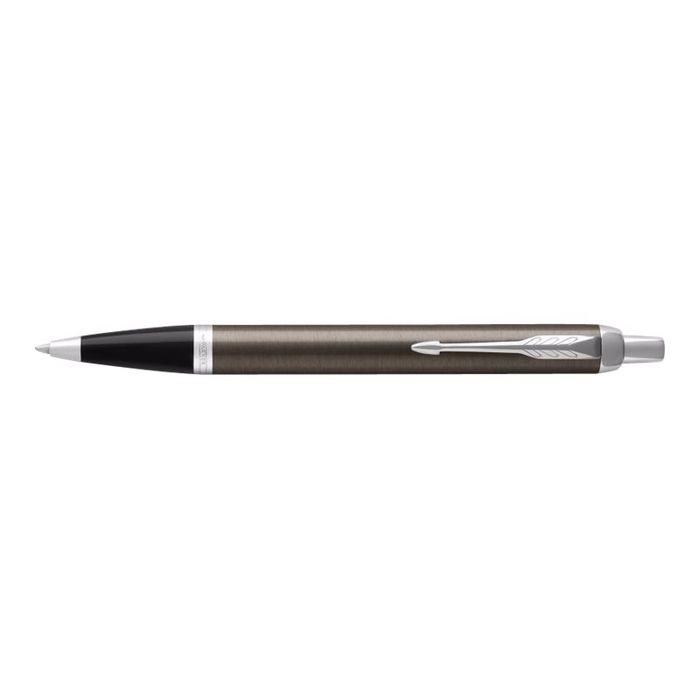 3501179316710-Parker IM - Stylo à bille dark espresso/argent - encre bleue-Angle gauche-4