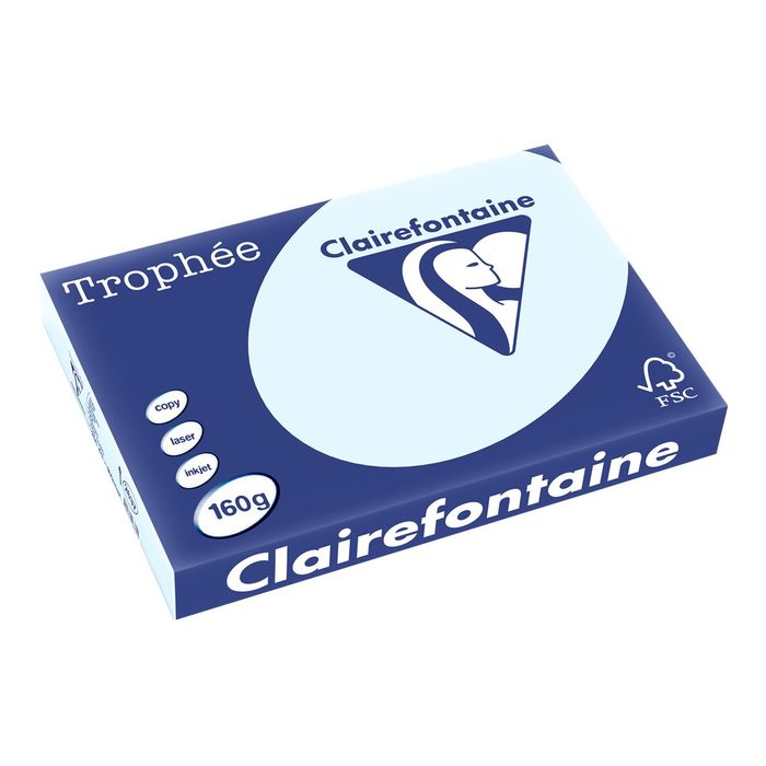 3329680263701-Clairefontaine Trophée - Papier couleur - A3 (297 x 420 mm) - 160 g/m² - Ramette de 250 f-Angle gauche-0