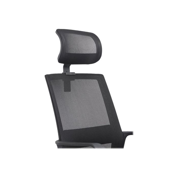 3760185020848-Fauteuil de bureau LIBERTY 02 - accoudoirs fixes - appui-tête réglable - noir-Gros plan-5