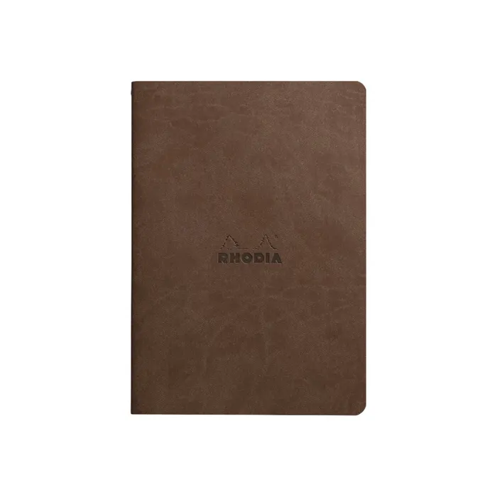 3037921164532-RHODIA Rhodiarama - Carnet de notes A5 - 64 pages - pointillés - chocolat-Avant-0