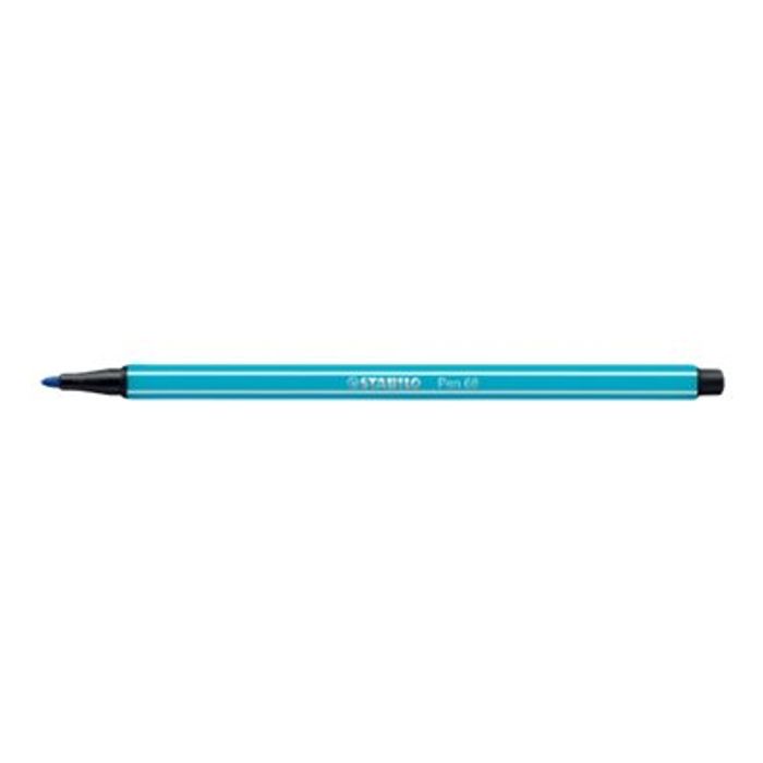 4006381483834-STABILO Pen 68 - 12 Feutres pointe moyenne - couleurs assorties-Angle gauche-3