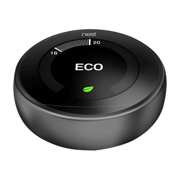 0813917021149-Nest Learning Thermostat 3rd generation - thermostat connecté - noir-Avant-0