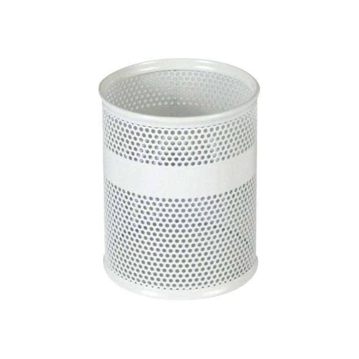 3386177057458-Clementina Frog - Pot à crayons - 7,7 x 9,5 cm - métal blanc-Avant-0