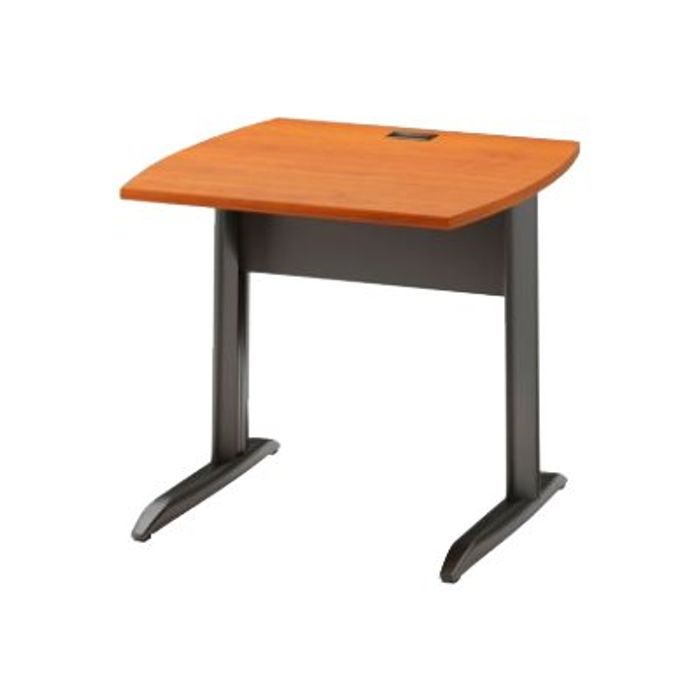 3483600740830-Bureau JAZZ+ - 80 cm - Pieds métal - Aulne-Angle droit-0