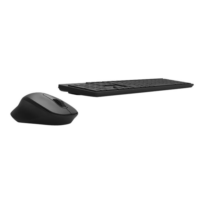 3567049009045-PORT Connect - ensemble clavier Azerty et souris sans fil-Angle gauche-1