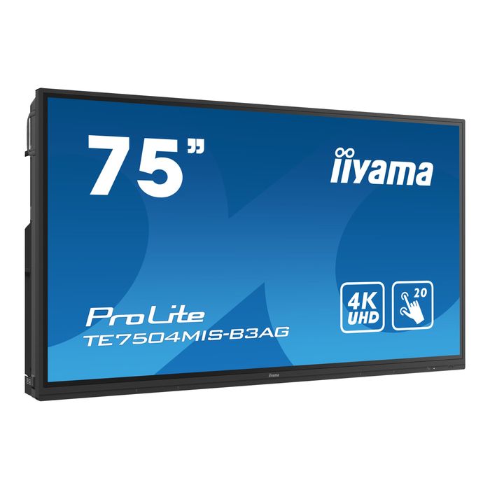 4948570120437-iiyama ProLite TE7504MIS-B3AG - écran LCD 75" - 4K - HDR-Angle gauche-2