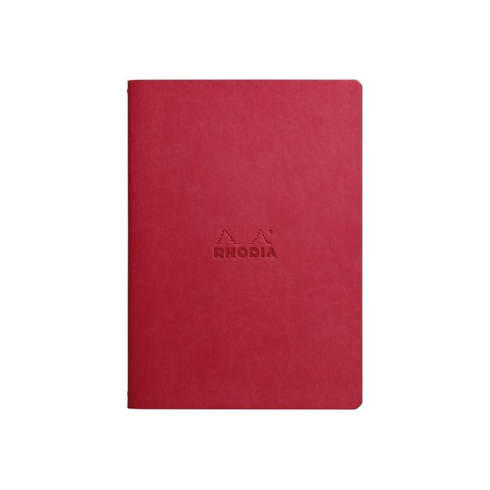 3037921164631-RHODIA Rhodiarama - Carnet de notes A5 - 64 pages - pointillés - coquelicot-Avant-0