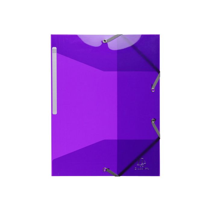 3130630556763-Exacompta Iderama PP - Chemise polypro à rabats - A4 - pour 250 feuilles - violet-Avant-0