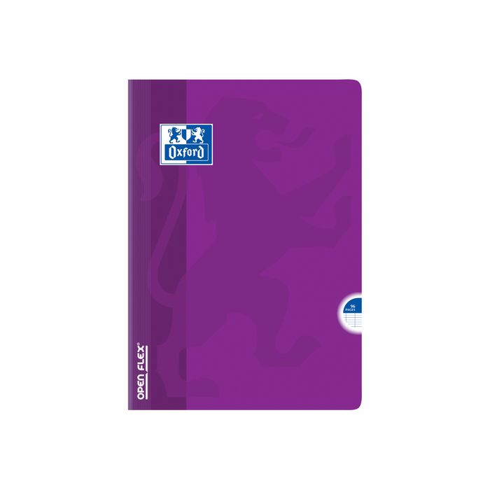 3020120109459-Oxford Openflex - Cahier polypro A4 (21x29,7 cm) - 96 pages - grands carreaux (Seyes) - disponible dans-Avant-6