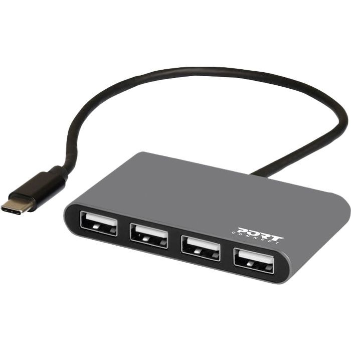 3567049001285-PORT Connect - Hub 4 ports USB 2.0 Type C--1