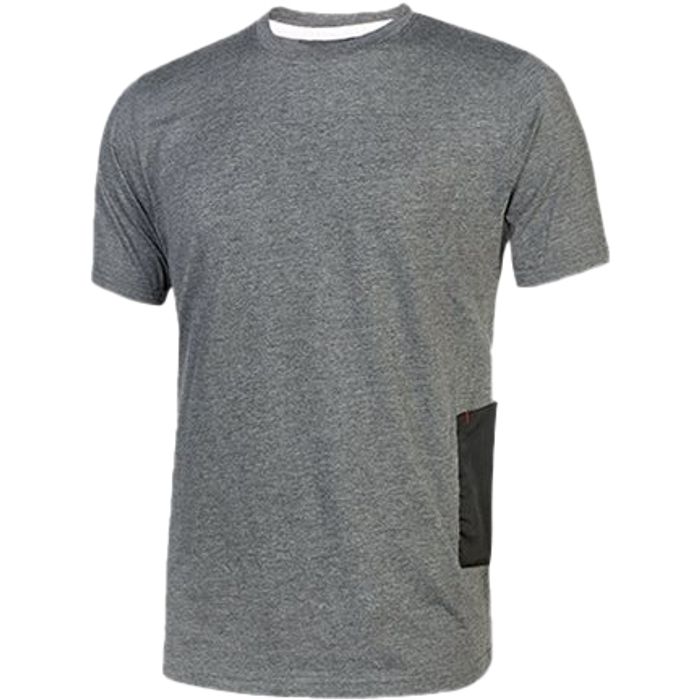 8033546367056-T-shirt gris manches courtes - Taille 3XL - Enjoy Road U-Power--0