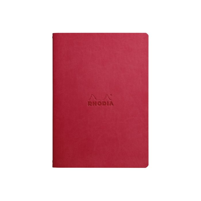 3037921164136-RHODIA Rhodiarama - Carnet de notes - A5 - 64 pages - ligné - coquelicot-Avant-0