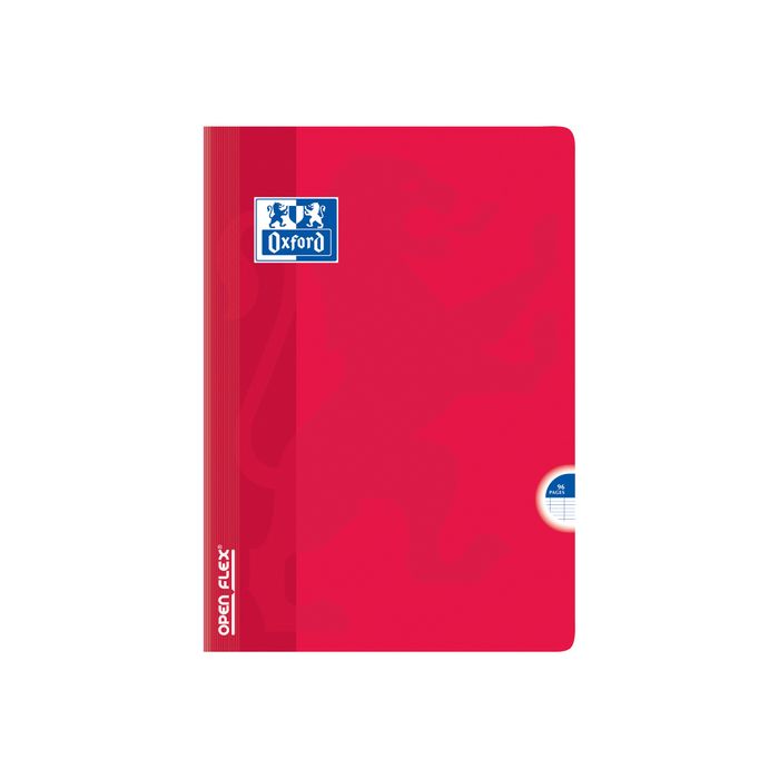 3020120109459-Oxford Openflex - Cahier polypro A4 (21x29,7 cm) - 96 pages - grands carreaux (Seyes) - disponible dans-Avant-1