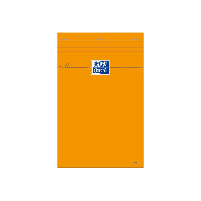 2012347543414-Oxford - Bloc notes - A4 + - 160 pages - blanc - 80G - orange-Avant-0