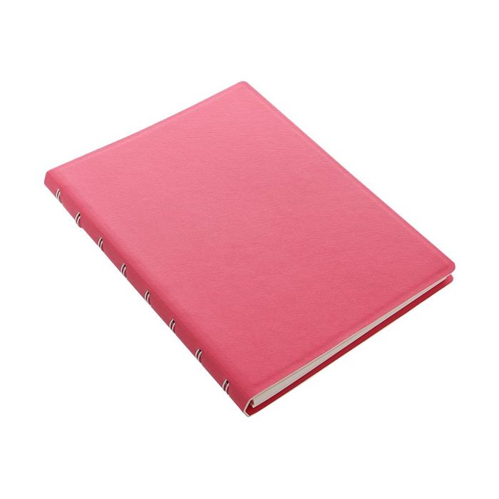 5015142283926-Filofax Saffiano - Carnet de notes à spirale A5 - pivoine-Angle gauche-1