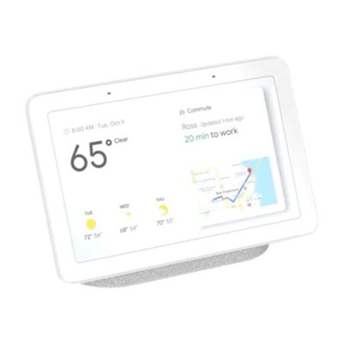 193575023670-Google Nest Hub - Enceinte intelligente avec écran tactile 7" - gris clair-Angle gauche-4