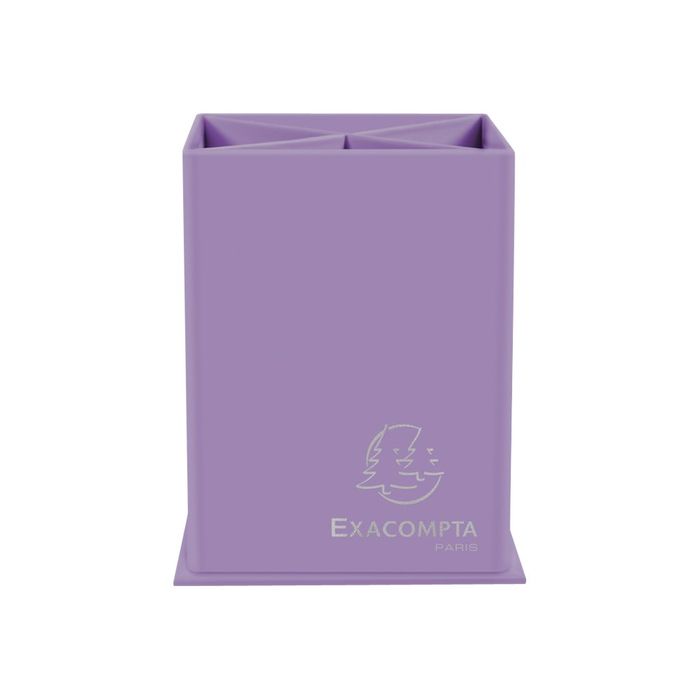 9002493099739-Exacompta Aquarel - Pot à crayons carré - disponible dans différentes couleurs pastels-Avant-2