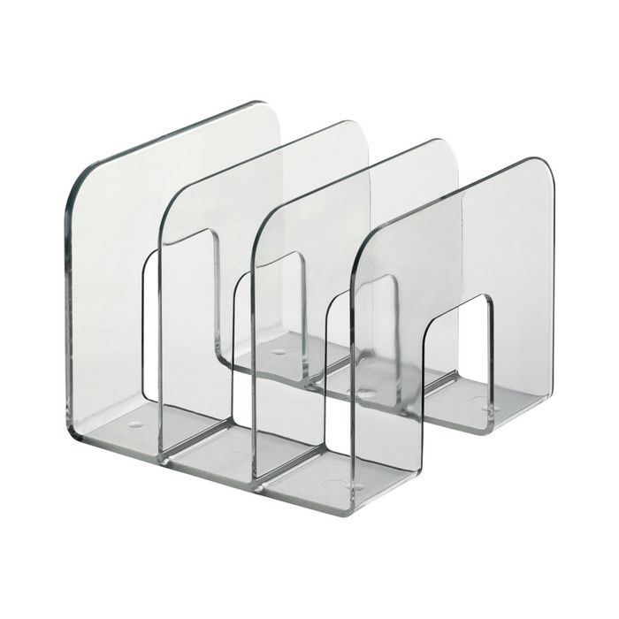 7318081395407-Durable Trend - Porte catalogues 3 compartiments - transparent-Angle gauche-0