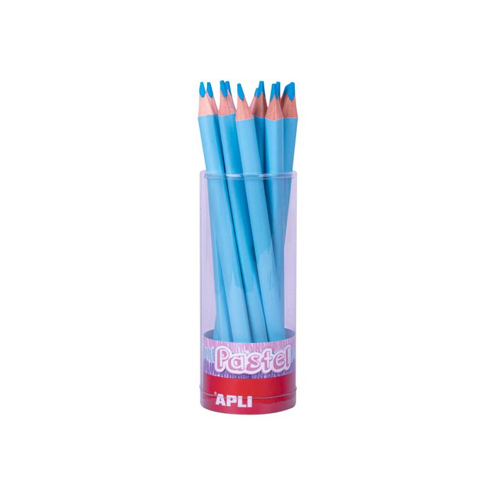 8410782180579-Apli Agipa - Crayon de couleur triangulaire Jumbo - bleu pastel-Avant-0