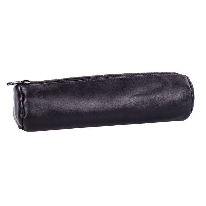 3045052630802-Oxford - Trousse ronde - 1 compartiment - cuir ébène noir--0