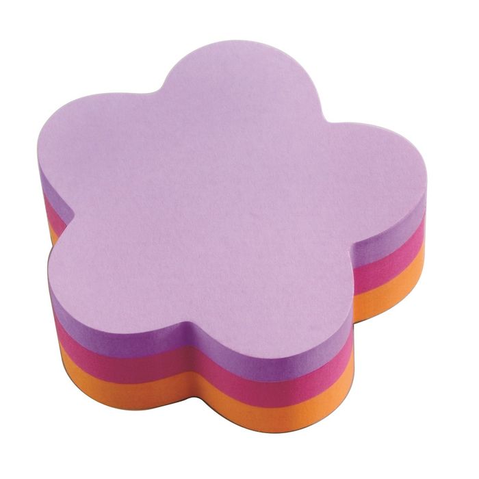 3134375414203-Post-it - Bloc cube forme fleur - 3 couleurs assorties - 225 feuilles--1