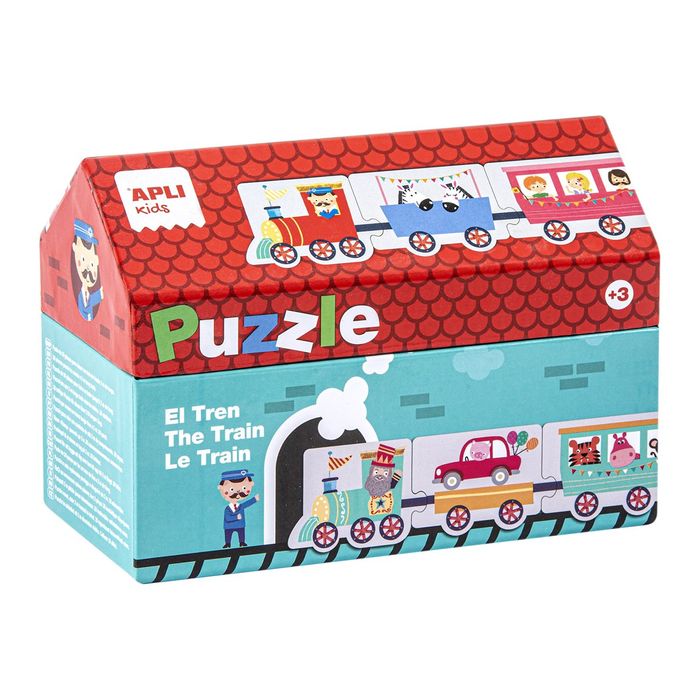8410782164852-Apli Kids - Puzzle maisonnette - le train-Angle gauche-0