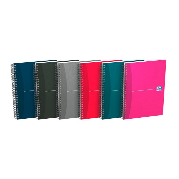 3020120022048-Oxford Office Essentials - Cahier à spirale A5 - 180 pages - petits carreaux (5x5 mm) - disponible dans diff--1