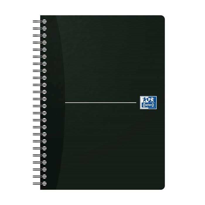 3020120022048-Oxford Office Essentials - Cahier à spirale A5 - 180 pages - petits carreaux (5x5 mm) - disponible dans diff--5