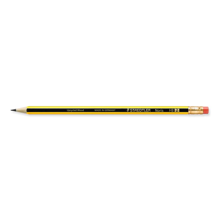 4007817106365-STAEDTLER Noris - Crayon à papier - HB - 2 mm - embout gomme--0