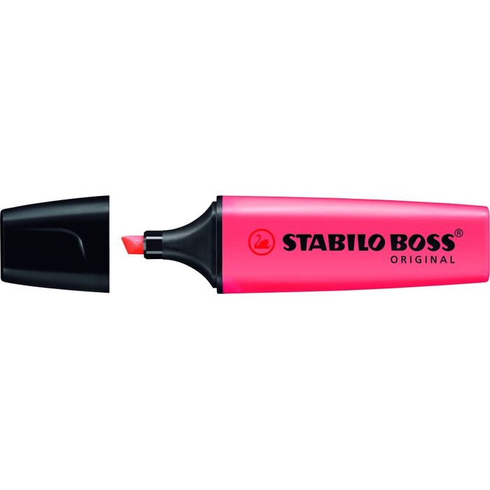 4006381333658-STABILO BOSS ORIGINAL - Surligneur - rouge--0