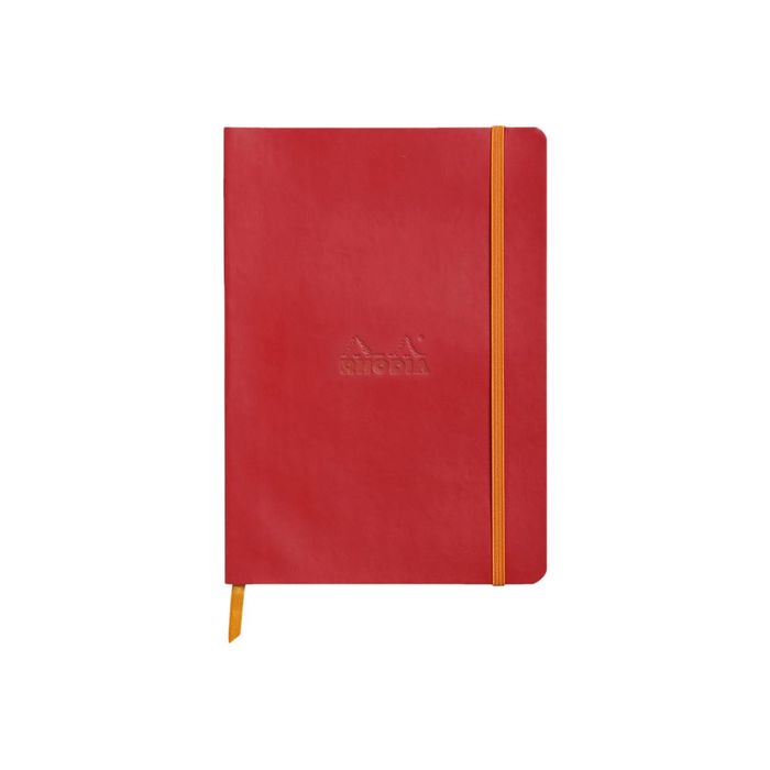 3037921174630-RHODIA Rhodiarama - Carnet souple A5 - 160 pages - pointillés - coquelicot-Avant-0