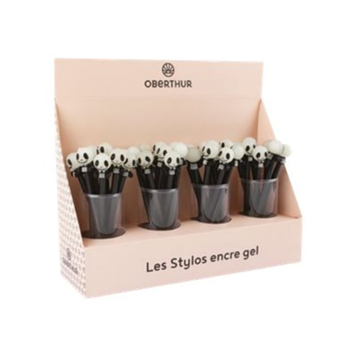 3108726757301-Oberthur - Stylo gel - tête de mort-Angle gauche-0