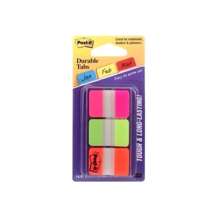 0021200975943-Post-it - Marque-pages (Index) rigides - couleurs vives-Avant-1