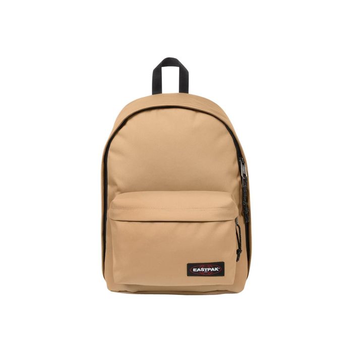 2012349441121-EASTPAK Out Of Office - Sac à dos beige avec compartiment pour ordinateur portable-Avant-0