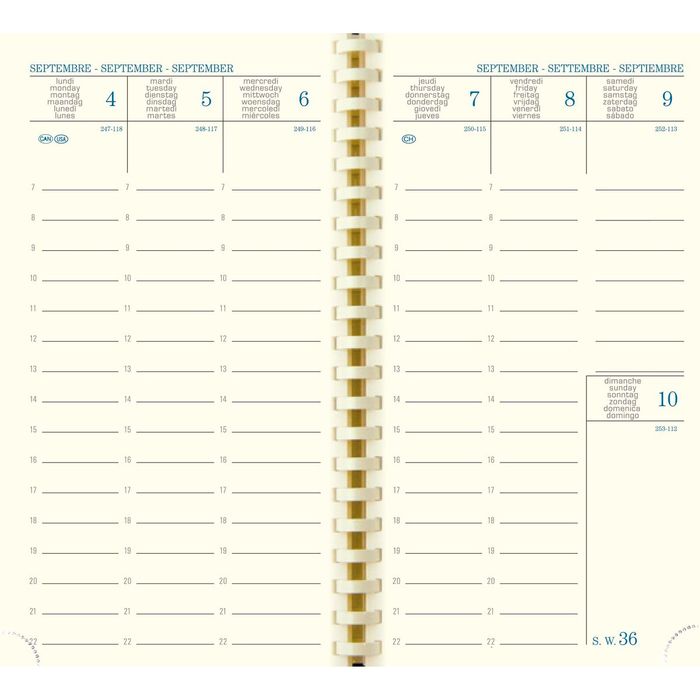 3660942000260-Agenda de poche Nil - 1 semaine sur 2 pages - 16 mois - 9 x 16 cm - disponible dans différentes couleu--4