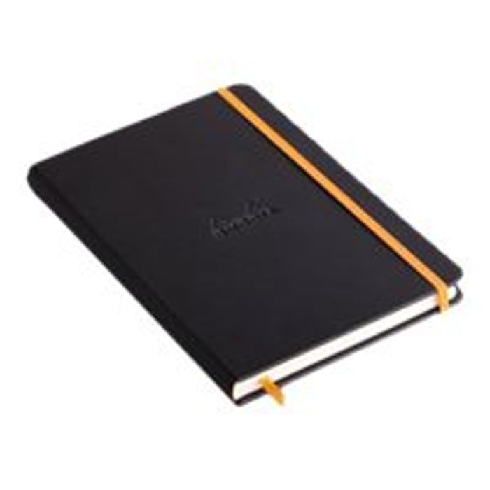 3037921187425-RHODIA Rhodiarama - Carnet de notes - A5 - 192 pages - ligné - noir-Angle gauche-1