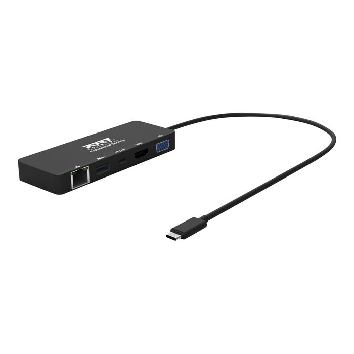 3567049019099-PORT Connect - station d'accueil USB-C de voyage pour PC et Mac- VGA, HDMI-Angle gauche-4