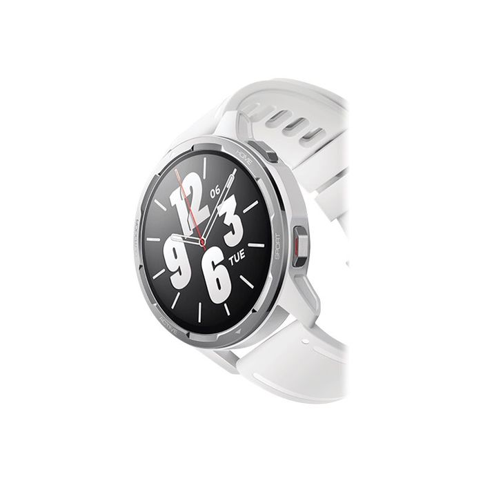 6934177755217-Xiaomi Watch S1 Active - montre connectée - blanc-Gros plan-3