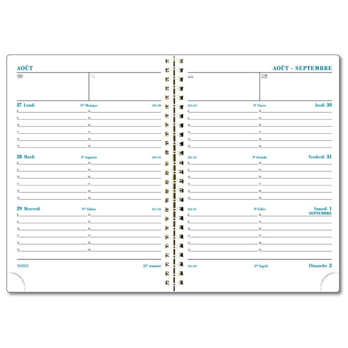 3660942002158-Agenda à spirale Linicolor - 1 semaine sur 2 pages - 16 mois - 14 x 18 cm - disponible dans différentes cou--4