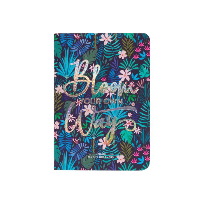 8054320565215-Legami - Carnet de notes - A6 - 80 pages - ligné - floral-Avant-0