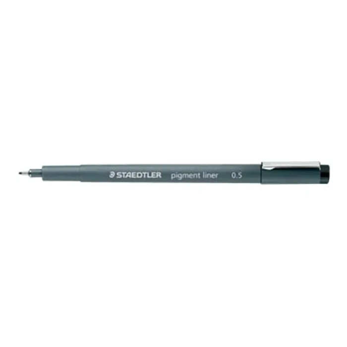 4007817036587-STAEDTLER pigment liner - Feutre fin - 0.5 mm - bleu-Angle gauche-0