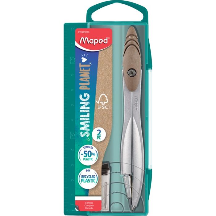 3154141995910-Maped Smiling Planet - Coffret compas Study mine 2 mm - 50% en fibre de bois--0